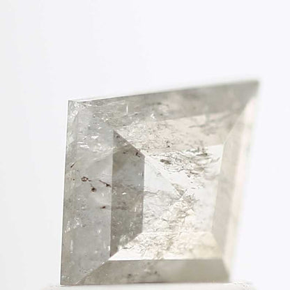 salt and pepper diamond ! 0.72 Ct 7.86 x 6.64 x 2.31 MM natural gray shield loose diamond for engagement ring for her