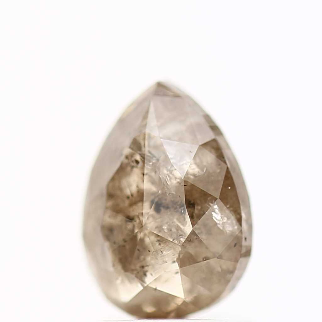 Salt and Pepper Diamond Fancy Brown Color 1.03 CT 7.25 x 5.31 x 2.81 MM Pear Cut Diamond! Natural Loose Diamond ! Christmas Gift for Her