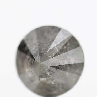 2.47 Carat Salt and Pepper Diamond Round Brilliant Cut Natural Loose Diamond