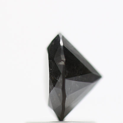 1.43 Carat Fancy Black Round Shape Brilliant Cut Natural Loose Diamond
