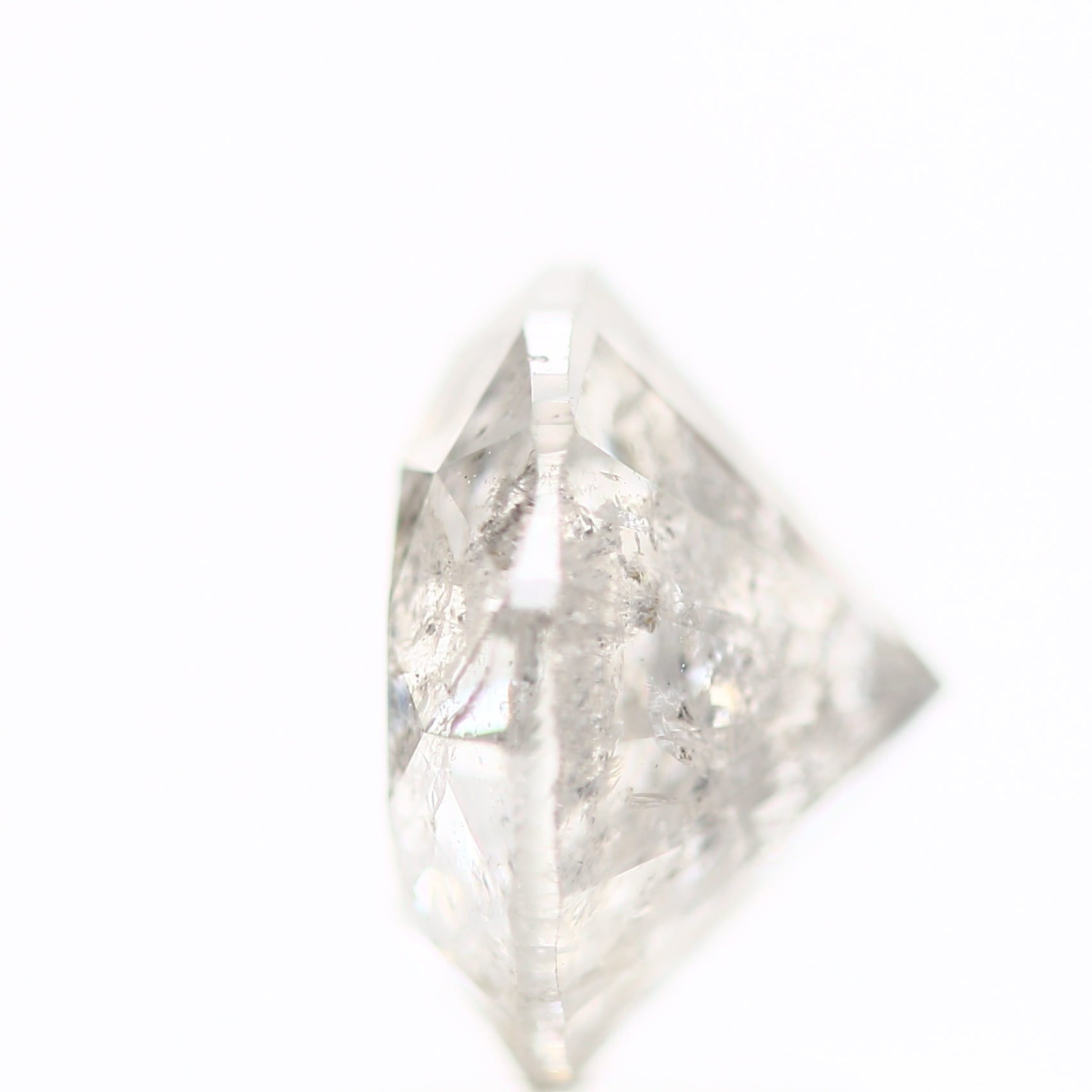 2 Carat Salt and Pepper Icy Gray Round Cut Natural Loose Diamond