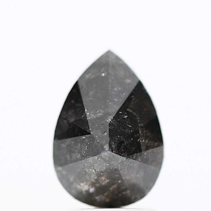 Salt and Pepper Diamond Fancy Gray Color 2.33 CT 10.00 x 7.10 x 4.55 MM Pear Cut Diamond! Natural Loose Diamond ! Christmas Gift for Her