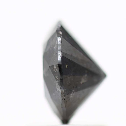 1.42 Carat Fancy Black Round Shape Brilliant Cut Natural Loose Diamond