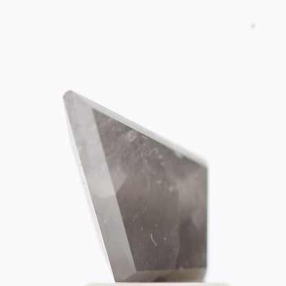 salt and pepper diamond ! 1.19 Ct 10.20 x 6.68 x 3.60 MM natural gray shield loose diamond for engagement ring for her