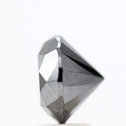 3.93 Carat Fancy Black Round Shape Brilliant Cut Natural Loose Diamond
