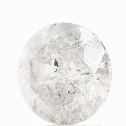 Natural Loose Round Salt And Pepper Diamond Fancy Grey Color 1.97 CT 7.80 X 4.90 MM Round Brilliant Cut Diamond ! Christmas Gift for Her