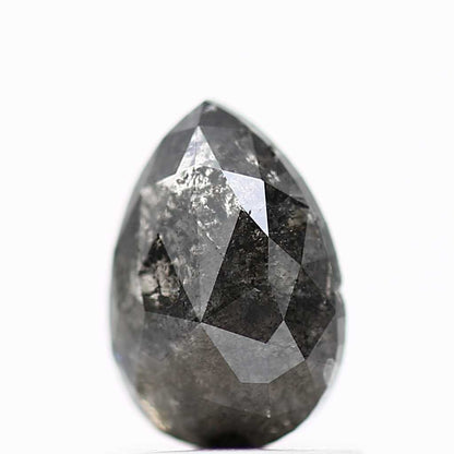 Salt and Pepper Diamond Fancy Gray Color 1.02 CT 7.58 x 5.15 x 2.75 MM Pear Cut Diamond! Natural Loose Diamond ! Christmas Gift for Her