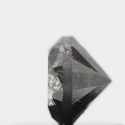 0.36 Carat Salt and Pepper Gray Round Brilliant Cut Natural Loose Diamond