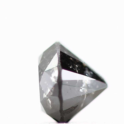 0.32 Carat Fancy Black Round Shape Brilliant Cut Natural Loose Diamond