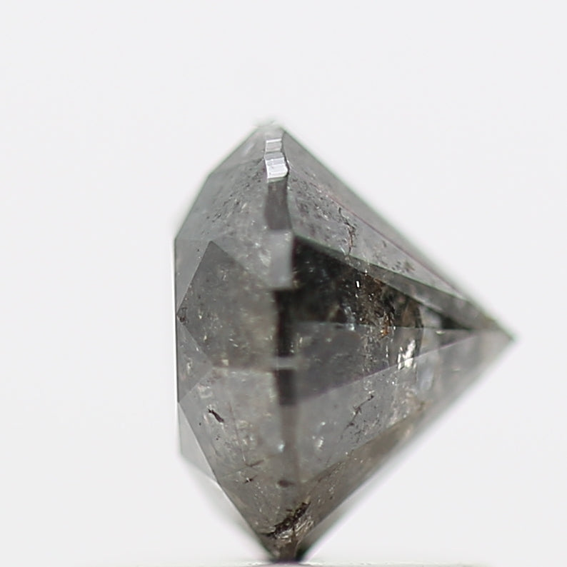 1 Carat Salt and Pepper Diamond Gray Round Brilliant Cut Natural Loose Diamond