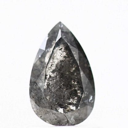 Salt and Pepper Diamond Fancy Gray Color 0.82 CT 8.04 x 5.02 x 2.42 MM Pear Cut Diamond! Natural Loose Diamond ! Christmas Gift for Her
