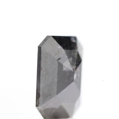 2.90 Carat Natural Black Emerald Full Cut Loose Diamond for Jewelery ( no color enhanced )