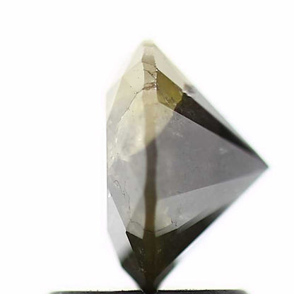 1.46 Carat Gray Yellow Rustic Fancy Round Brilliant Cut Natural Loose Diamond