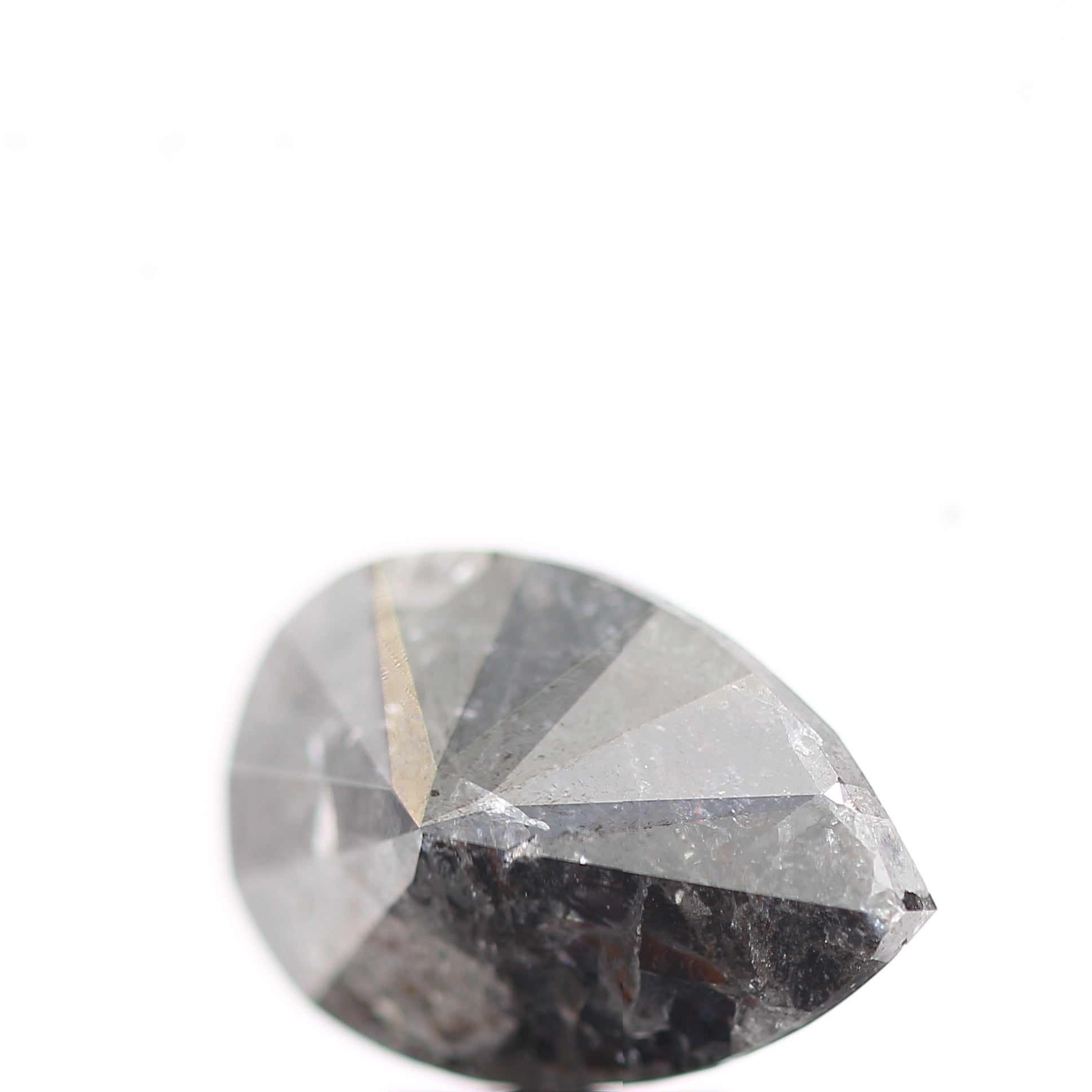 Salt and Pepper Diamond Fancy Gray Color 3.88 CT 12.50 x 8.30 x 5.30 MM Pear Cut Diamond! Natural Loose Diamond ! Christmas Gift for Her