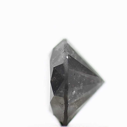 0.74 Carat Fancy Black Round Shape Brilliant Cut Natural Loose Diamond