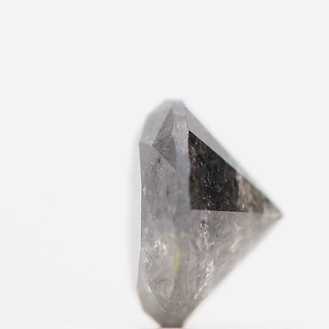 0.70 Carat Fancy Gray Round Brilliant Cut Natural Loose Diamond