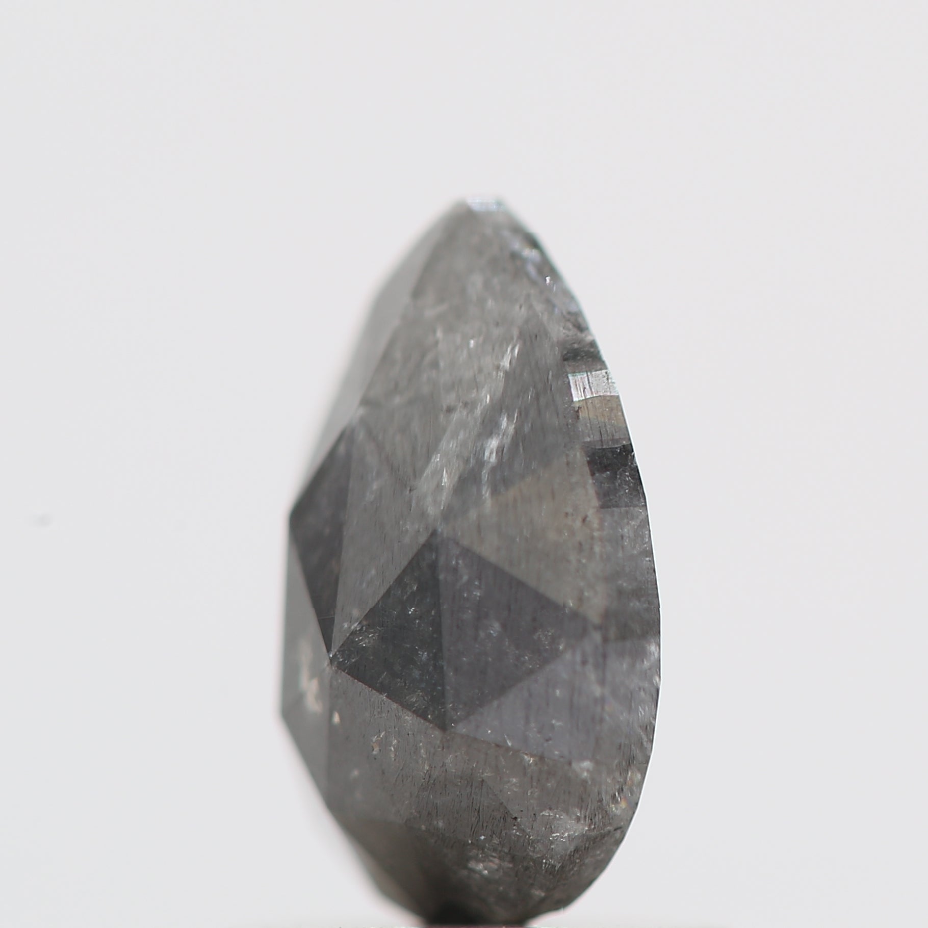 Salt and Pepper Diamond Fancy Gray Color 1.20 CT 8.00 x 5.50 x 3.25 MM Pear Cut Diamond! Natural Loose Diamond ! Christmas Gift for Her