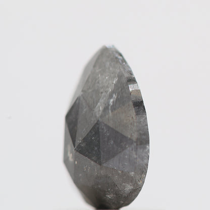 Salt and Pepper Diamond Fancy Gray Color 1.20 CT 8.00 x 5.50 x 3.25 MM Pear Cut Diamond! Natural Loose Diamond ! Christmas Gift for Her