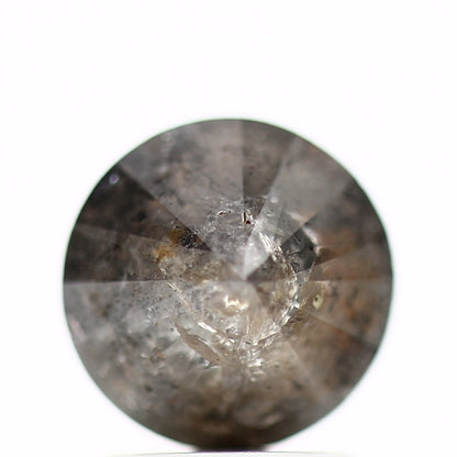 2.44 Carat Fancy Gray Round Shape Salt and Pepper Natural Loose Diamond