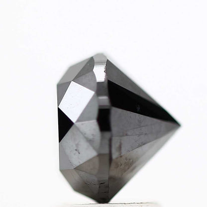 2.58 Carat Fancy Black Round Shape Brilliant Cut Natural Loose Diamond