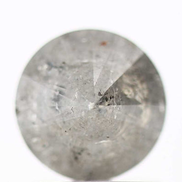 0.96 Carat Fancy Gray Salt and Pepper Round Brilliant Cut Natural Loose Diamond