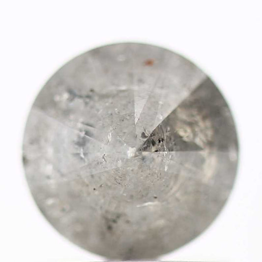 0.96 Carat Fancy Gray Salt and Pepper Round Brilliant Cut Natural Loose Diamond