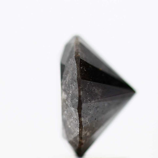 1.36 Carat Fancy Black Round Shape Brilliant Cut Natural Loose Diamond