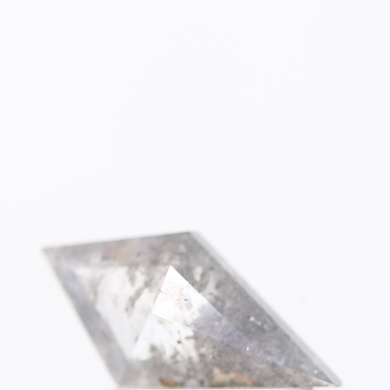 salt and pepper diamond ! 0.48 Ct 9.00 x 4.70 x 2.10 MM natural gray kite loose diamond for engagement ring for her