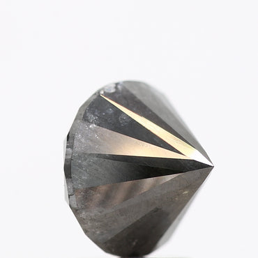 2.56 Carat Fancy Black Round Shape Brilliant Cut Natural Loose Diamond