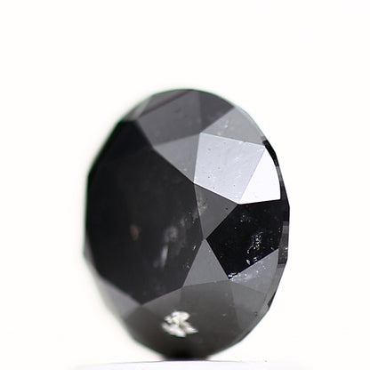 1.22 Carat Fancy Black Round Brilliant Cut Natural Loose Diamond