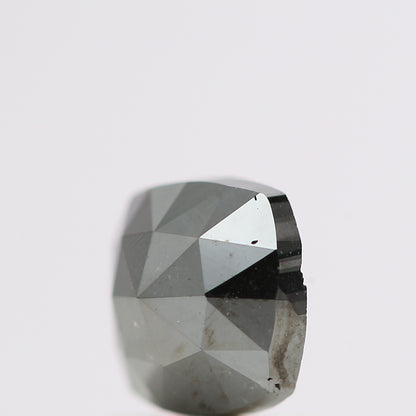 0.77 Ct Natural Black Cushion Single Cut Loose Diamond for Jewelery