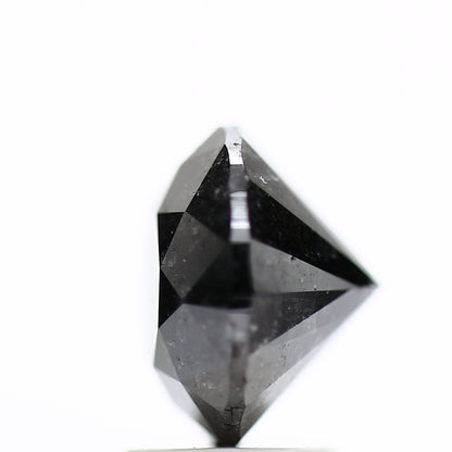 2.91 Carat Fancy Black Round Shape Brilliant Cut Natural Loose Diamond