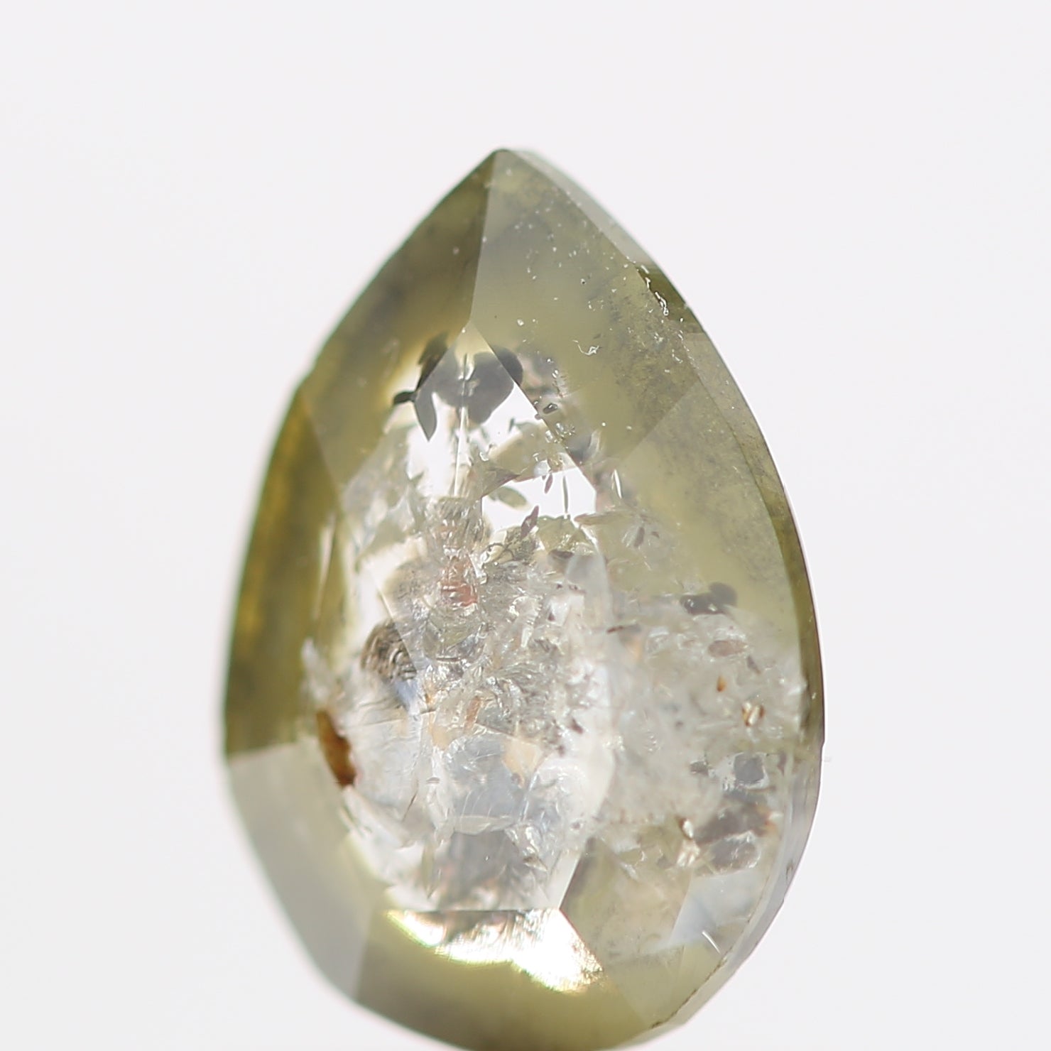 Salt and Pepper Diamond Fancy Gray Color 0.58 CT 7.20 x 5.12 x 1.80 MM Pear Cut Diamond! Natural Loose Diamond ! Christmas Gift for Her