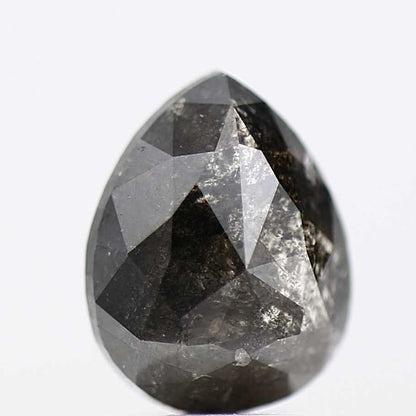 Salt and Pepper Diamond Fancy Gray Color 1.91 CT 8.60 x 6.75 x 3.60 MM Pear Cut Diamond! Natural Loose Diamond ! Christmas Gift for Her