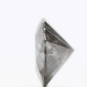 1.07 Carat Salt and Pepper Gray Fancy Round Shape Brilliant Cut Natural Loose Diamond