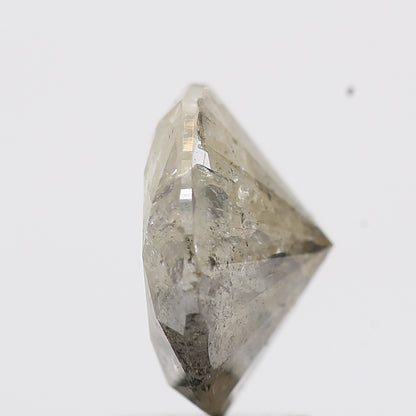 2.86 Carat Salt and Pepper Gray Round Brilliant Cut Natural Loose Diamond
