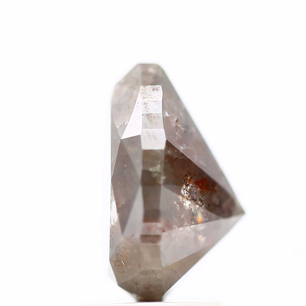 Salt and Pepper Diamond Fancy Brown Color 2.31 CT 9.42 x 6.51 x 5.48 MM Pear Cut Diamond! Natural Loose Diamond ! Christmas Gift for Her