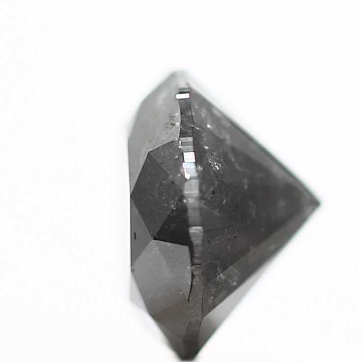 3.50 Carat Fancy Black Round Brilliant Cut Natural Loose Diamond