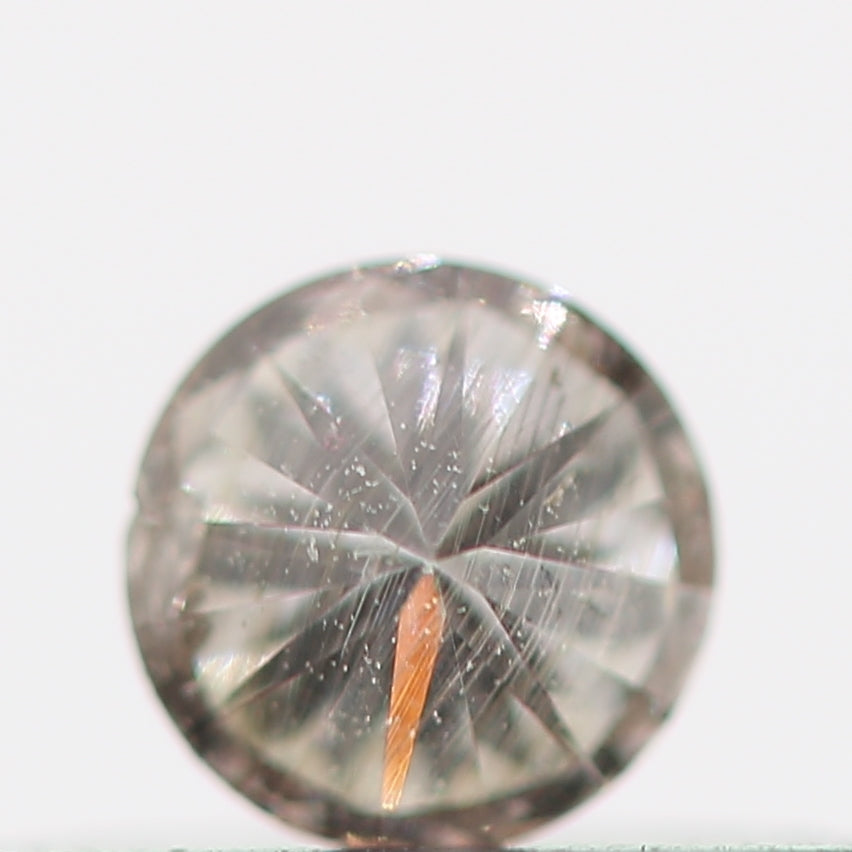 Natural Loose Round Salt And Pepper Diamond Fancy Brown Color 0.15 CT 3.30 x 2.10 MM Round Brilliant Cut Diamond ! Christmas Gift for Her