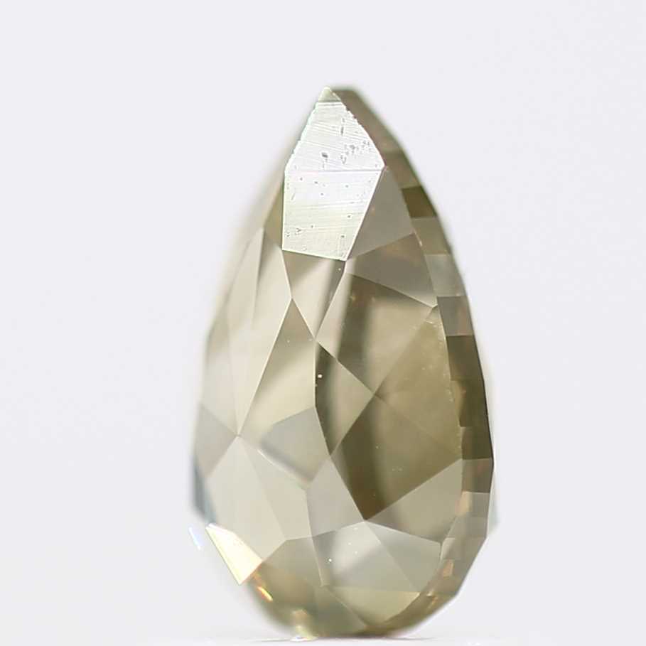 Salt and Pepper Diamond Fancy Grennish Color 0.96 CT 7.30 x 4.90 x 3.25 MM Pear Cut Diamond! Natural Loose Diamond ! Christmas Gift for Her
