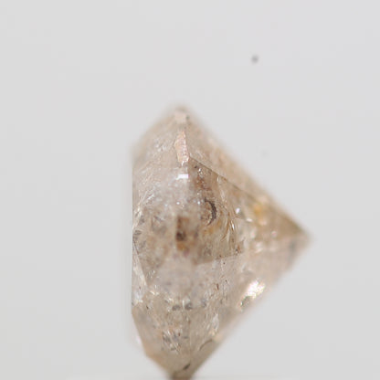 1.24 Carat Peach Brown Round Shape Brilliant Cut Natural Loose Diamond