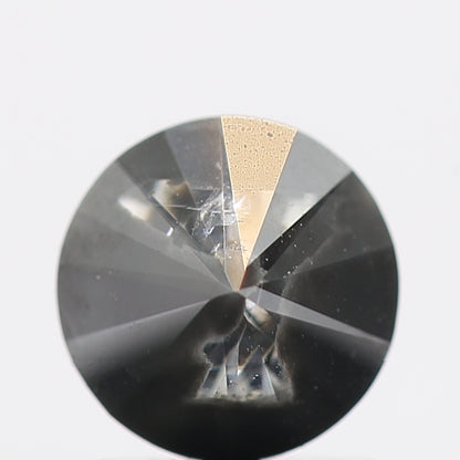 1.01 Carat Salt and Pepper Gray Round Brilliant Cut Natural Loose Diamond