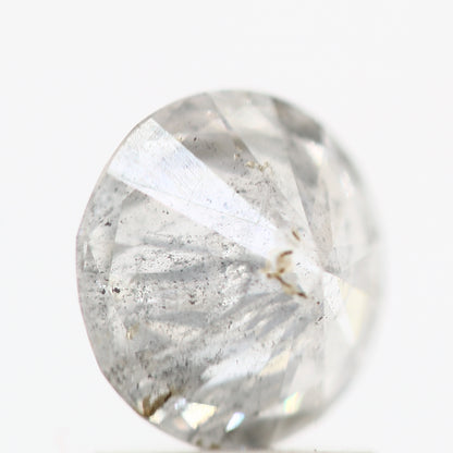 Salt And Pepper Diamond Fancy Gray Color 1.20 CT 7.10 x 3.80 MM Round Brilliant Cut Diamond ! Natural Loose Diamond ! Christmas Gift for Her