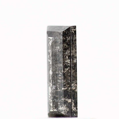 salt and pepper diamond ! 0.42 Ct 7.57 x 2.75 x 1.59 mm natural gray baguette loose diamond for engagement ring for her