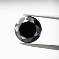 3.86 Carat Fancy Black Round Shape Brilliant Cut Natural Loose Diamond