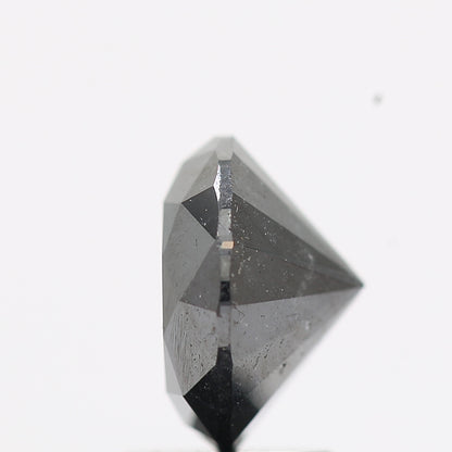 2.23 Carat Fancy Black Round Brilliant Cut Natural Loose Diamond