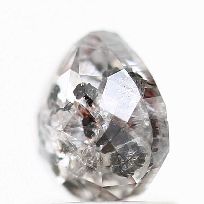 Salt and Pepper Diamond Fancy Gray Color 1.14 CT 6.30 x 5.70 x 3.42 MM Pear Cut Diamond! Natural Loose Diamond ! Christmas Gift for Her