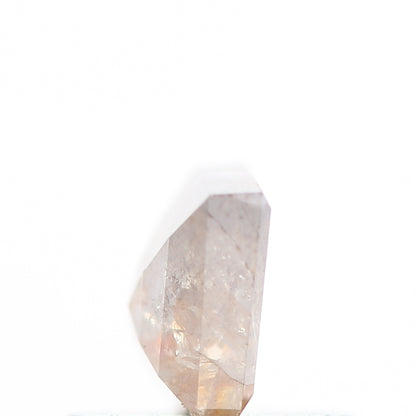 salt and pepper diamond ! 0.60 Ct 6.90 x 5.80 x 2.40 MM natural gray shield loose diamond for engagement ring for her
