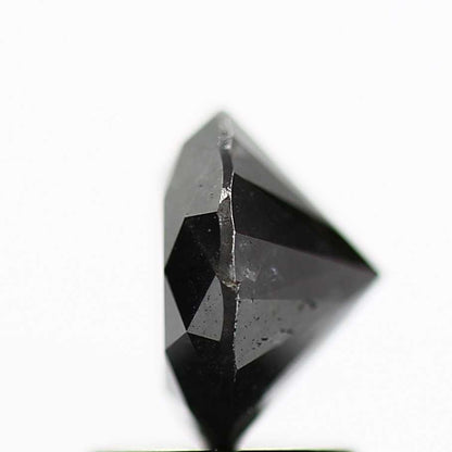 1.52 Carat Fancy Black Round Brilliant Cut Natural Loose Diamond For Ring