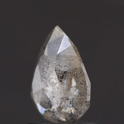 Salt and Pepper Diamond Fancy Gray Color 0.85 CT 7.40 x 5.60 x 2.51 MM Pear Cut Diamond! Natural Loose Diamond ! Christmas Gift for Her